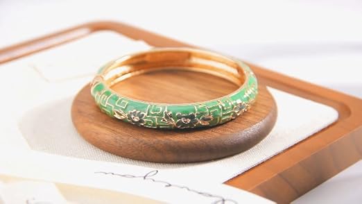 Amazon.com: UJOY Gorgeous Bracelets Enameled Floral Cloisonne Gift